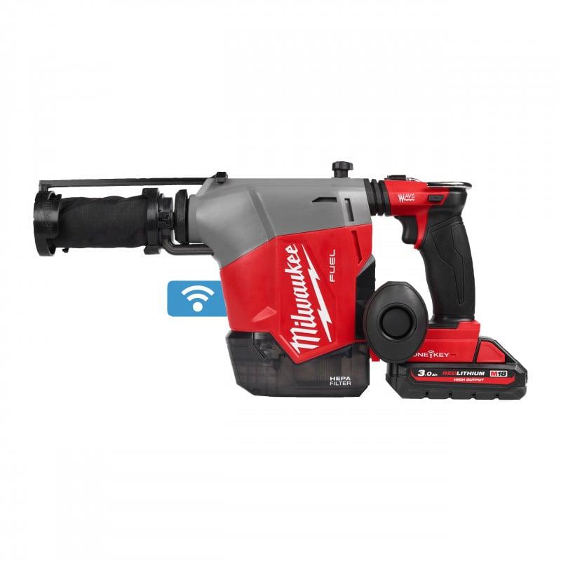 Perforateur SDS+, FUEL, 18V, 3,0 Ah, 2,3J EPTA, ONE-KEY,16 mm avec extracteur de poussière intégré - Milwaukee | 4933493533_0