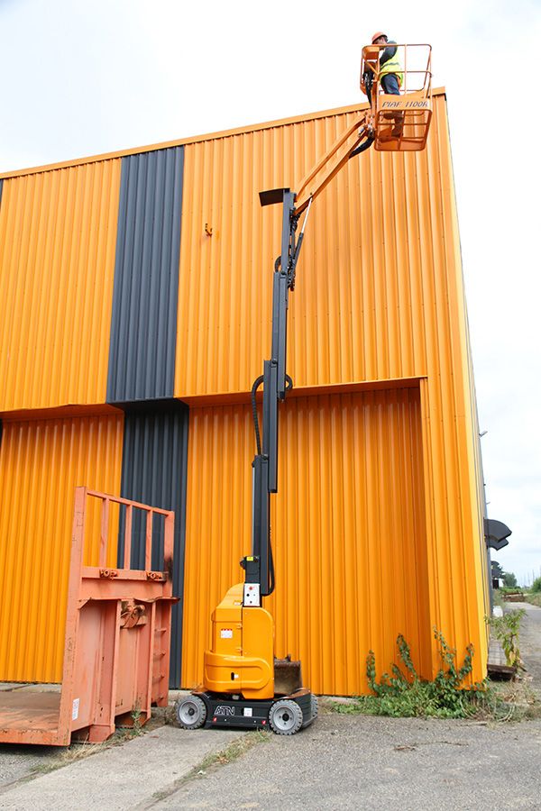 Piaf 1100r - nacelle électrique à mât vertical - atn - hauteur travail : 10,92 m_0