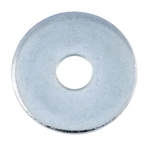 RONDELLE PLATE DE CHARPENTIER - ACIER ZINGUÉ BLANC - D18/20X55X6 - 100 PIÈCES BRICOZOR