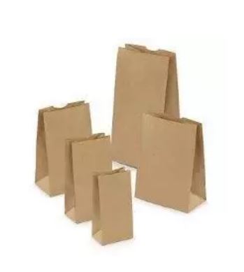 Sachet à fond carré sans poignées - kraft verger imprimé standard - soufflets latéraux_0