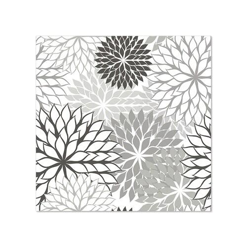Serviettes, 3 plis pliage ¼ 25 cm x 25 cm gris 