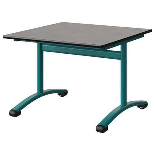 TABLE MALIBU 80X80 T3 DL STR ANTIB BÉTON F186/NOIR BLEU 5018