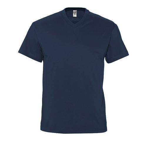 TEE-SHIRT PERSONNALISABLE COL V EN COTONMARINE