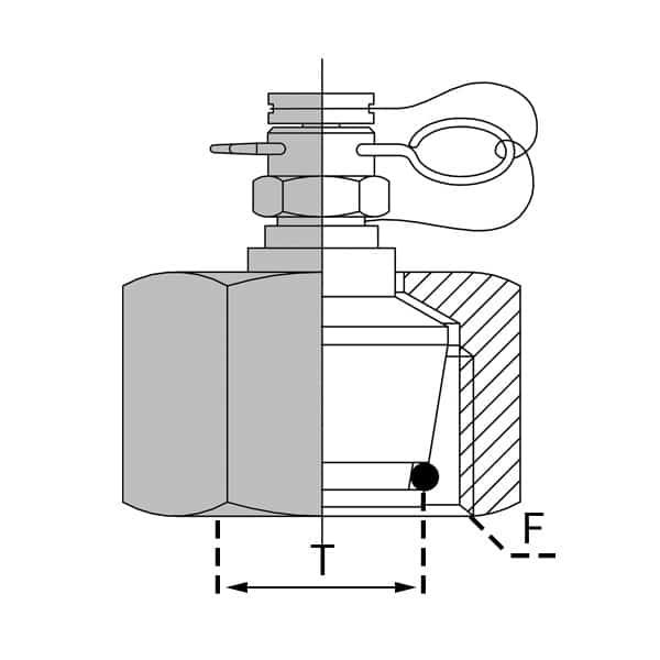 Adaptateur micro-test DIN 24° DKO - Série L - 12 , 18X150_0