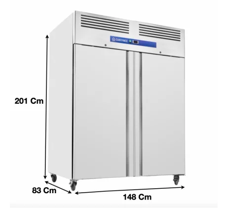 Armoire réfrigérée positive GN2/1 1400 L - 2 Portes tropicalisé - Réf: GN1410TN_0