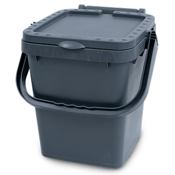 Bio-seaux de collecte - 20L gris - Réf. 2AN001 - Recyclé et 100% recyclable_0