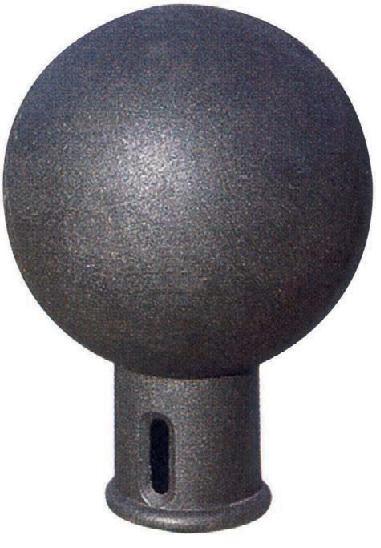 Borne en fonte et acier 'Trévise' - diamètre 300 ou 400 mm - fixation par scellement_0