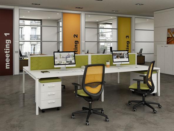 Bureau bench 4 personnes Aroma - Etner_0