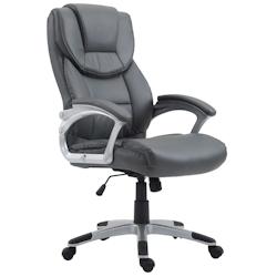 CLP Fauteuil de bureau XL Texas V2 Similicuir Gris - gris polyester 192105208_0