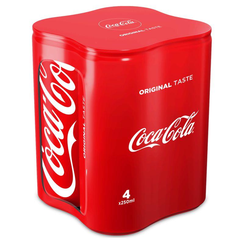 Coca-Cola Classic - Pack de 4 canettes slim 25cl_0