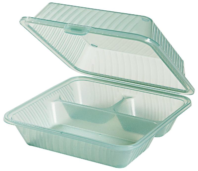 Contacto Barquette à menu Eco-Takeout 23 x 23 x 9 cm, vert - vert plastique 1107/236_0