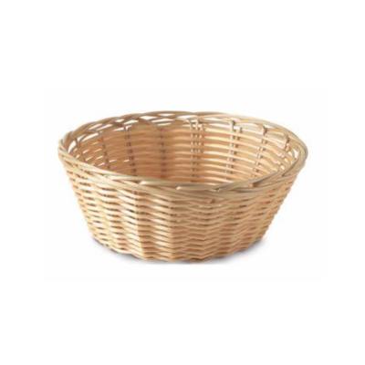 CORBEILLE À PAIN RONDE 21 CM - POLYPROPYLÈNE - ASPECT OSIER - AZ BOUTIQUE - CORBEILLE
