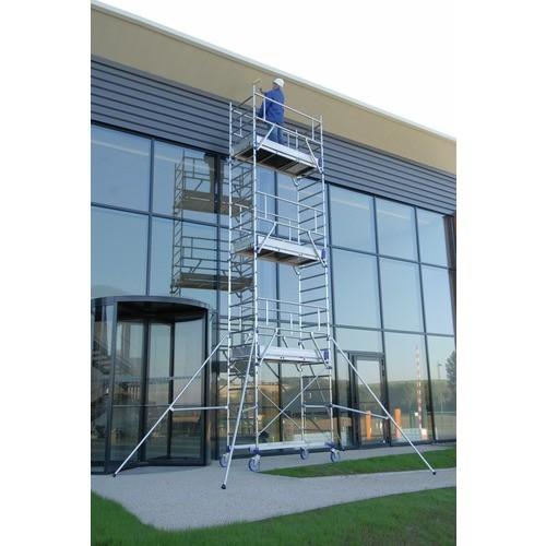 ÉCHAFAUDAGE ROULANT - ALUMINIUM - 4 PLANCHERS - TOTEM 2 LINE 250 TUBESCA