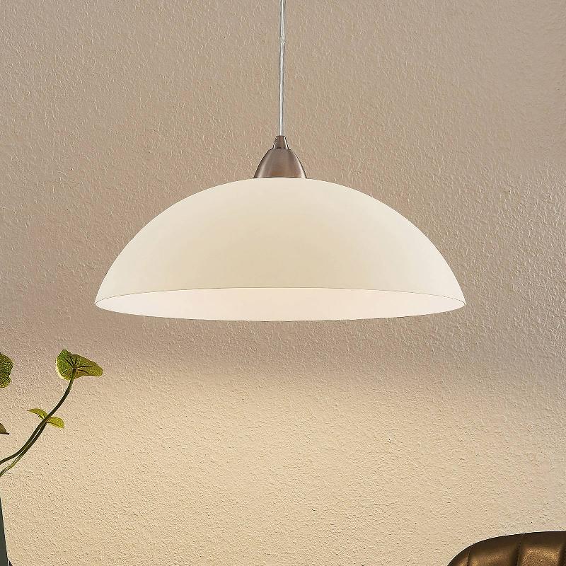 ELC BEEKA SUSPENSION, ABAT-JOUR EN VERRE BLANC