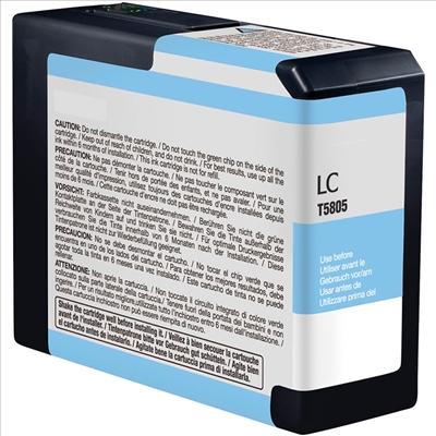 Cartouche d'encre Epson light cyan - Pigmentaire 80ml pour traceurs Stylus Pro 3800/3880_0