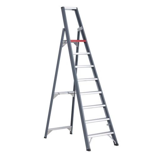 ESCABEAU FALCO SIMPLE ACCÈS 8 MARCHES NOIR ALUMINIUM - ALTREX