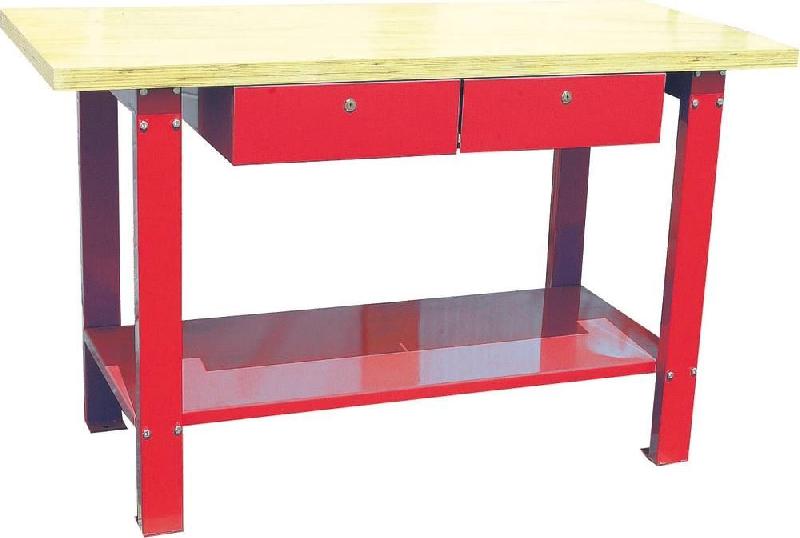 Établi professionnel plateau bois 1500x640mm avec 3 tiroirs - charge 350 kg - Réf. GT09277_0