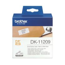 ETIQUETTE ADRESSE PAPIER 29 X 62 MM BROTHER DK11209 BLANCHE - ROULEAU DE 400