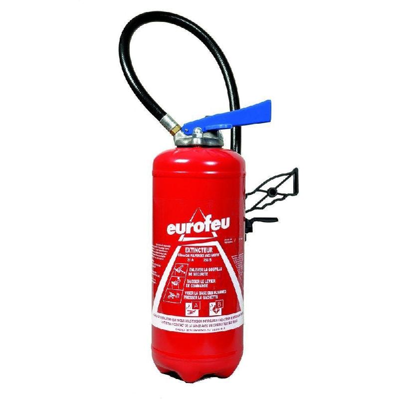 Extincteur à eau 6 L avec additif - Protection feux secs - Lieux publics, bureaux et archives - Rouge_0