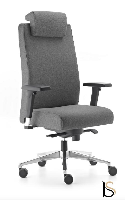 Fauteuil de direction en tissu Bost - Sokoa - Gris, Non_0