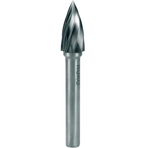 FRAISE LIME CARBURE ALU CONIQUE ARRONDIE - DIAMÈTRE 10 MM - 116235A RUKO