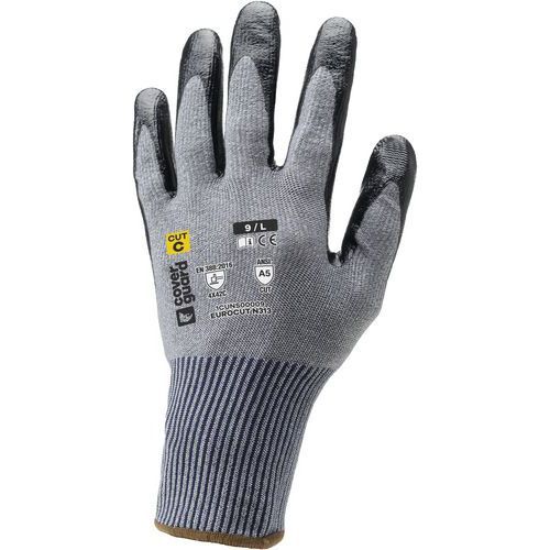 GANTS ANTICOUPURE EUROCUT N313 CUT C. HPPE J13 GRIS - 9