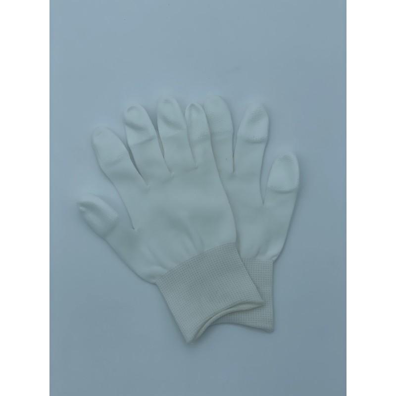 Gants PU Eagle S Pro Blanc - Enduction bouts de doigts pour manipulation fine et montage précis_0