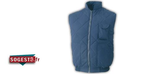 GILET MARINE MATELASSÉ SPÉCIAL FROID TAILLE XL