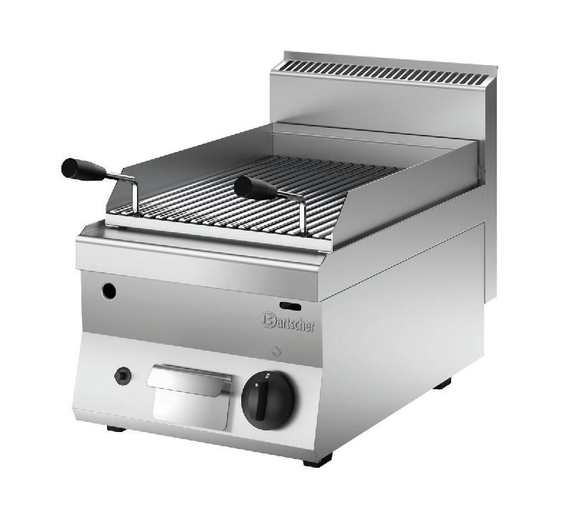 Grill pierre lave gaz 650 - B400 - Acier inoxydable - Puissance 7,0 kW - Marque Bartscher_0
