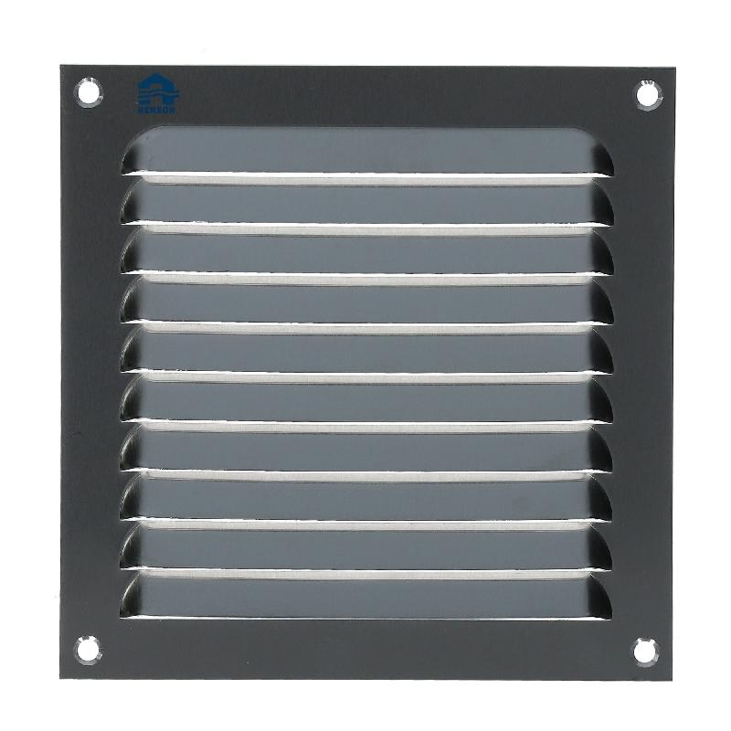 Grille à persienne 436 150x150mm anodisé argent - RENSON - 41501501 - 486420_0