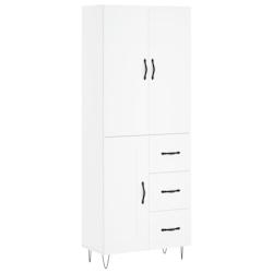 Helloshop26 - Buffet bahut commode armoire meuble de rangement organisateur cuisine salle de séjour salon haut 69,5 x 34 x 180 cm 02_0032644 - 300021_0