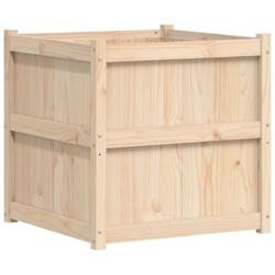 Helloshop26 - Jardinière bac lit surélevé plantes fleurs terrasse jardin d'extérieur 70 x 70 x 70 cm bois de pin massif marron 02_0038561 - 300021_0