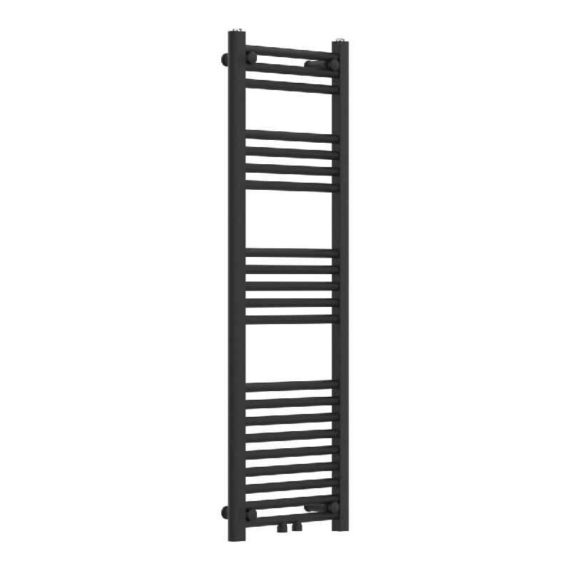 Helloshop26 - Radiateur sèche-serviettes chauffage salle de bain acier 120 x 40 cm noir 03_0010414 - noir 3000225212537_0
