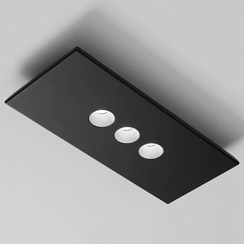 ICONE CONFORT LED APPLIQUE MURALE ET PLAFONNIER LED, NOIR