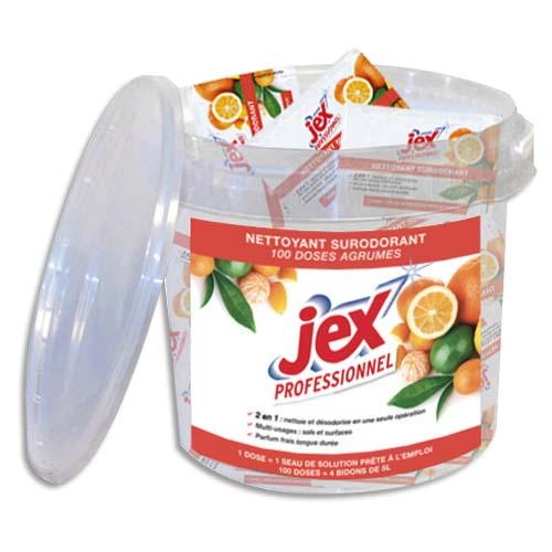 Jex professionnel boîte de 100 doses de nettoyant surodorant parfum agrumes_0
