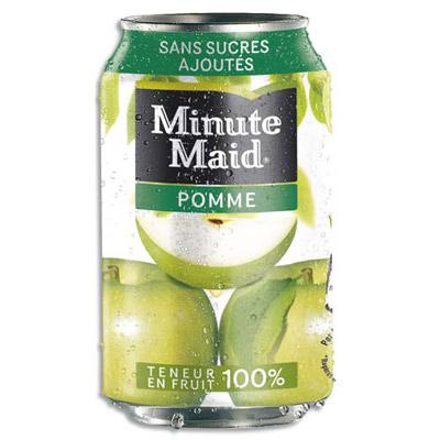 JUS DE FRUIT MINUTE MAID POMME - CANETTE 33 CL - LOT DE 24