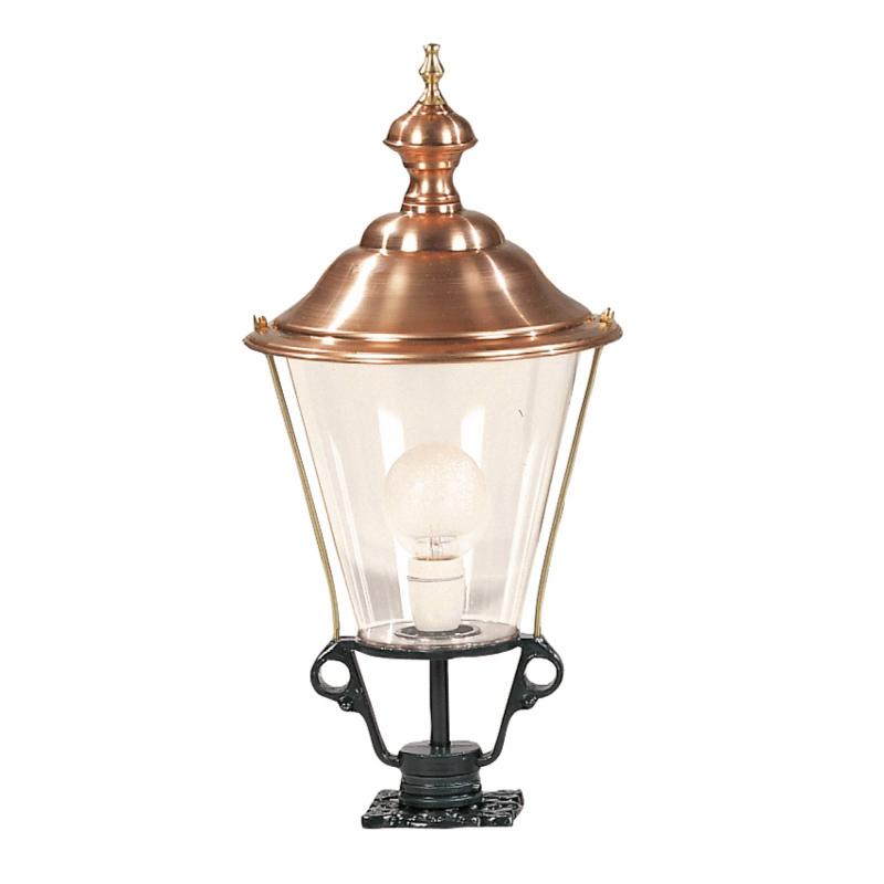 K.S. VERLICHTING BORNE LUMINEUSE K3B AVEC COUVERCLE EN CUIVRE, NOIR