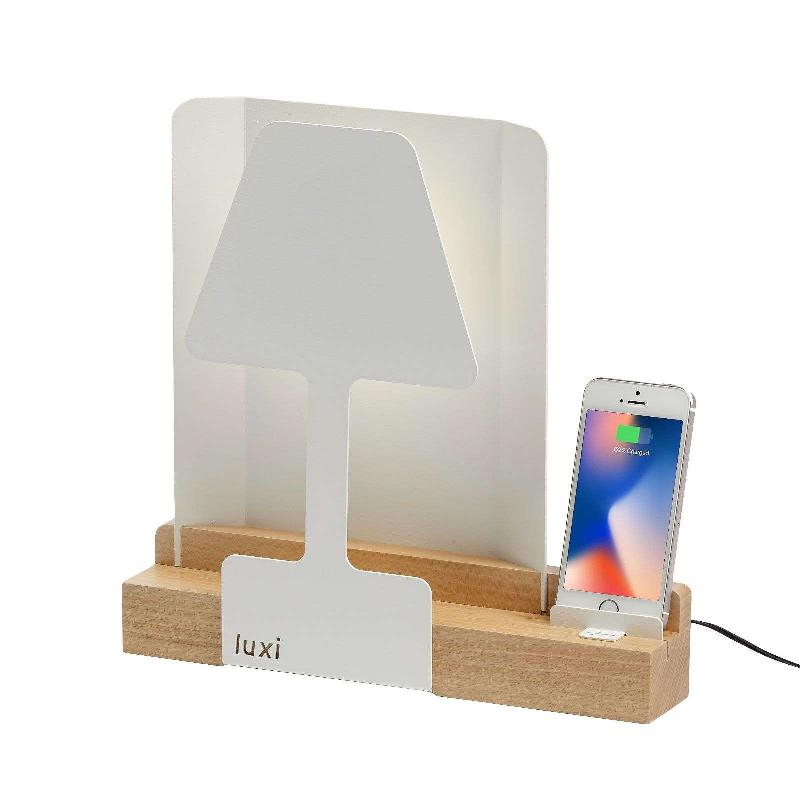 ALUMINOR LAMPE À POSER LED LUXI AVEC CHARGEUR INTÉGRÉ