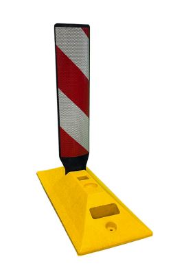 Mini balise double face K5c - Guidage temporaire avec pale souple autorelevable et base en caoutchouc recyclé_0