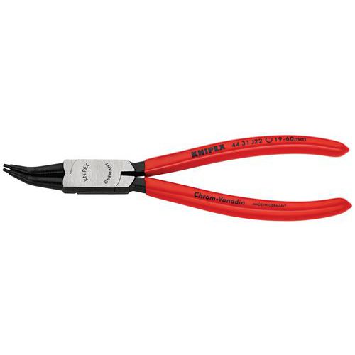 PINCE POUR CIRCLIPS INTÉRIEURS COUDÉE À 45° DE 19 À 60MM - GAINAGE PVC - KNIPEX