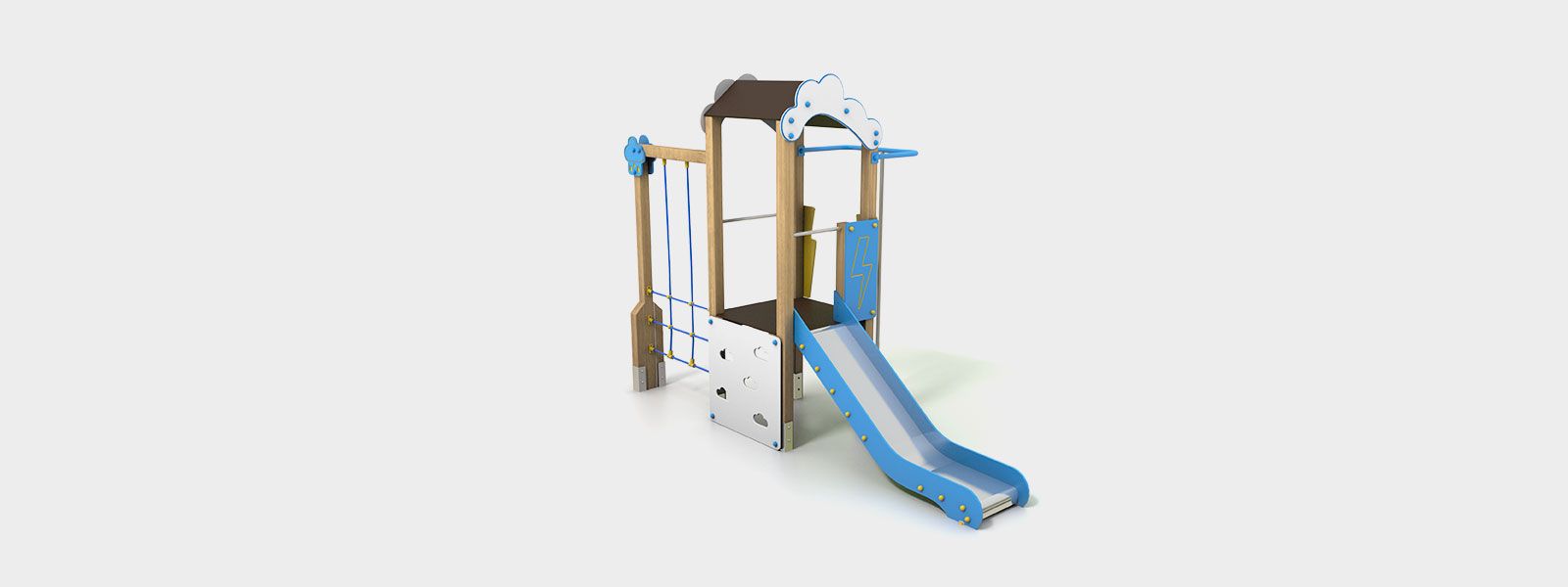 PKC1 - Structure de jeux combinée Novatilu - Plateformes antidérapantes 21 mm - Bois, plastique, métal et cordes résistants_0
