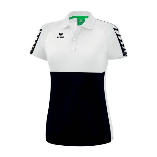 POLO FEMME - ERIMA - SIX WINGS NOIR/BLANC