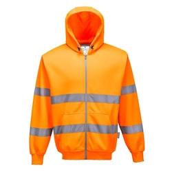 Portwest - Sweat-shirt zip à capuche HV Orange Taille M - M orange 5036108252428_0