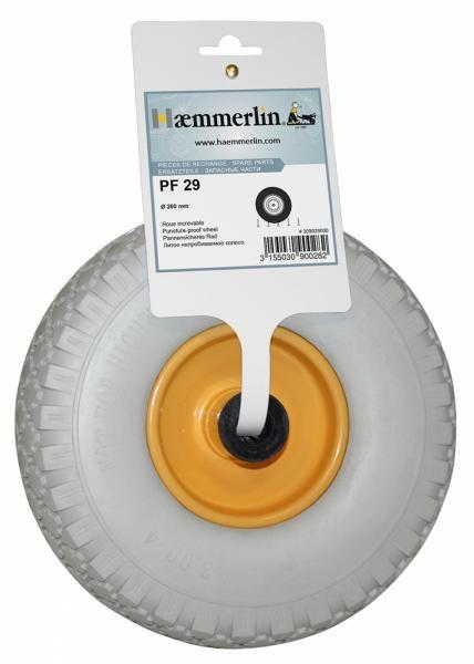 Roue increvable PF29 - diamètre 260mm pour dévidoir semi-pro et produits Haemmerlin_0