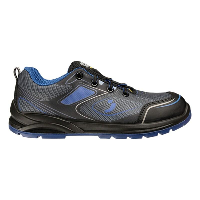 Safety Jogger - Chaussures de sécurité basses sportives anti-perforation avec embout en acier CADOR noir et bleu S1P Noir / Bleu Taille 46 - 46 noir_0