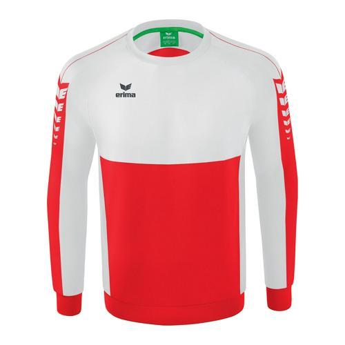 SWEAT ENFANT - ERIMA - SIX WINGS ROUGE/BLANC