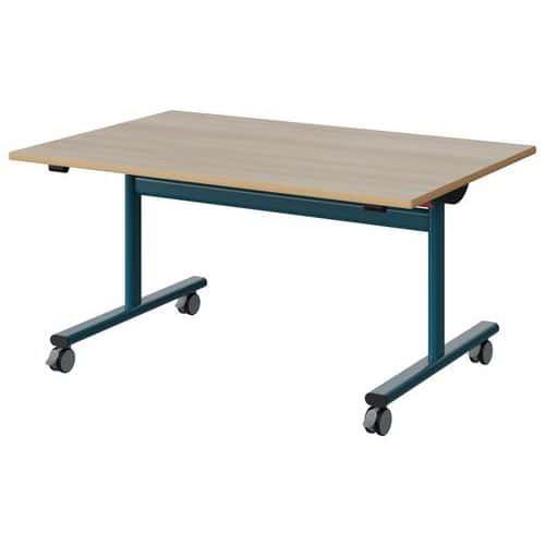 TABLE MALIBU RAB. 120X80 T3 DL STRA ALAISÉ ACACIA/BLEU 5025