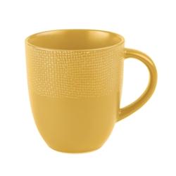 TABLE PASSION mug vésuvio safran 30 cl x6 - Table Passion Jaune Rond Grès - 3106232695582_0