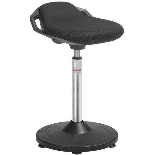 TABOURET TRUMPET SPACE - TISSU 3D - HAUT - NOIR - GLOBAL PROFESSIONAL SEATING