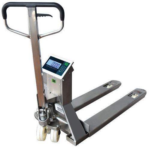 TRANSPALETTE PESEUR INOX - CAPACITÉ 2000KG - B3C